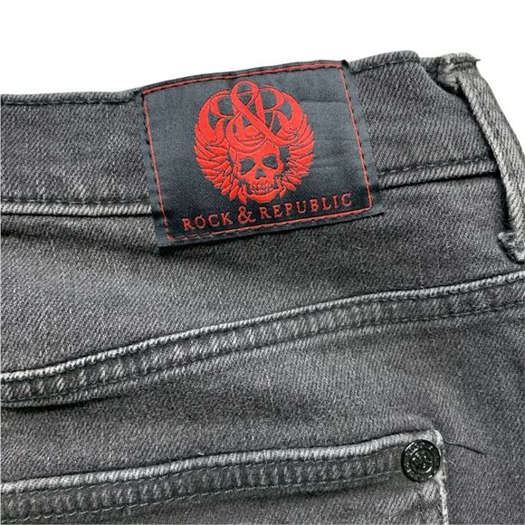 Rock & Republic Gray Denim Skirt size 10 - Picture 10 of 10